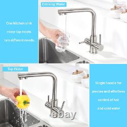 3 Way Kitchen Tap with Water Filter Way Drinking Water Kitchen Sink Tap 360°