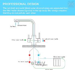 3 Way Kitchen Tap with Water Filter Way Drinking Water Kitchen Sink Tap 360°
