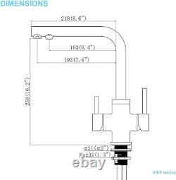 3 Way Kitchen Tap with Water Filter Way Drinking Water Kitchen Sink Tap 360°