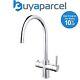 3 in 1 Instant Boiling Hot Water Kitchen Tap Only Curved Cool Touch + Fittings