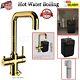 3 in 1 Instant Boiling Water Dispenser Hot/Cold Kitchen Sink Tap & Tank Gold