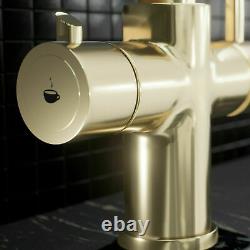 3 in 1 Instant Boiling Water Dispenser Hot/Cold Kitchen Sink Tap & Tank Gold