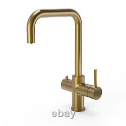 4-In-1 Hot Water Kitchen Tap With Tank & Filter, Gold Finish SIA HWT4GO