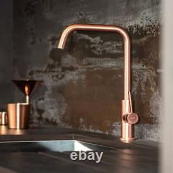 Abode Althia Single Lever Kitchen Sink Mixer Tap Urban Copper