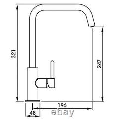 Abode Althia Single Lever Kitchen Sink Mixer Tap Urban Copper