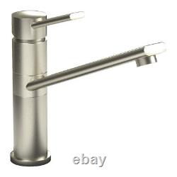 Abode Specto Single Lever Kitchen Sink Mixer Tap Brushed Nickel