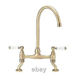 Astbury, KT104, Deck Mounted Antique Bronze, Kitchen Sink Mixer Tap