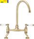 Astbury, KT104, Deck Mounted Antique Bronze, Kitchen Sink Mixer Tap, Featuring