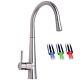 Astini Palazzo Brushed Steel Pullout Spout LED Kitchen Sink Mixer Tap HK86