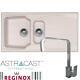 Astracast Sierra 1.5 Bowl Cream Kitchen Sink & Reginox Astoria Chrome Mixer Tap