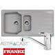 Astracast Sierra 1.5 Bowl Light Grey Composite Kitchen Sink And Chrome Mixer Tap