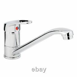 Astracast Sierra 1 Bowl Light Grey Composite Kitchen Sink And Chrome Mixer Tap