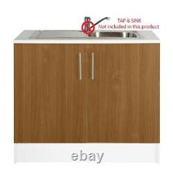Athina 1000mm Kitchen Sink Unit Oak Effect (SINK AND TAP NOT INCLUDED)