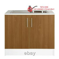 Athina 1000mm Kitchen Sink Unit Oak Effect (WITHOUT SINK&TAP)