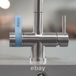 BRITA mypure P1 3-Way Water Filter Tap, Round, Reduces Chlorine and Limescale