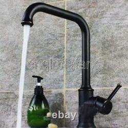 Black oil Antique Brass Single Handle Kitchen Sink Faucet Mixer Basin Tap Csf091
