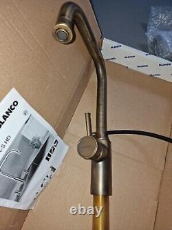 Blanco Livia S-hd Brushed Brass Extendable Sink Tap
