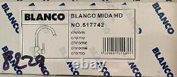 Blanco Mida Polished Chrome Single Lever Swivel Spout Kitchen Sink Mixer Tap