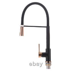 Brass Kitchen Sink Spout Faucet Mixer Stream Water Tap Hot and Cold Single Lever