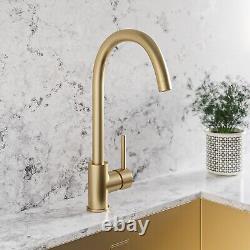 Brass Single Lever Monobloc Kitchen Sink Mixer Tap Enza Tamara TAMSLBBR