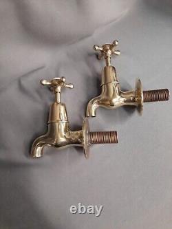 Brass Wall Mounted Kitchen Taps Ideal Belfast Kitchen Sink, Fully Refurbished