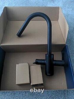 Bristan CSH EFSNK BLK Cashew Easyfit Monobloc Kitchen Sink Mixer Tap Black