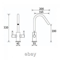 Bristan Cashew EasyFit Mono Kitchen Sink Mixer Tap Chrome