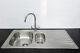 Bristan Inox Kitchen Sink 1.5 Bowl & Quest Easyfit Kitchen Mixer Tap Chrome
