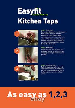 Bristan MH SNK EF C Manhattan Easyfit Kitchen Sink Mixer Tap with Swivel Spout