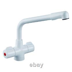 Bristan Manhattan EasyFit Mono Kitchen Sink Mixer Tap Dual Handle White