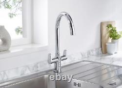 Bristan Quest Chrome EasyFit Kitchen Sink Mixer Tap + Easy Fit Base