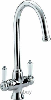 Bristan Renaissance Dual Handle Mono Kitchen Sink Mixer Tap Chrome