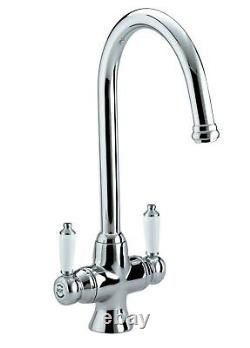 Bristan Renaissance Mono Kitchen Sink Mixer Tap Easyfit Double Lever Chrome