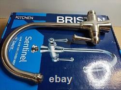 Bristan ST SNK EF BN Sentinel Easyfit Kitchen Sink Mixer Tap with Swivel Spout