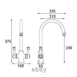 Bristan Sentinel Easyfit Kitchen Sink Mixer Tap Chrome