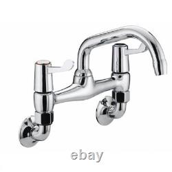 Bristan Value Bridge Wall Mounted Kitchen Sink Mixer Tap Chrome VAL2 WMSN