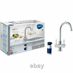 Brita Talori Chrome 3 Way Ambient & Water Filter Kitchen Sink Mixer Tap WD3030