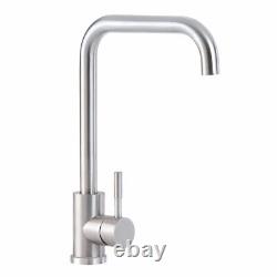 CDA Kitchen Sink Tap Single Lever Stainless Steel TC61SS