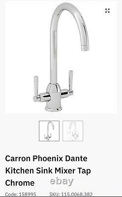 Carron Phoenix Dante Chrome Kitchen Sink Mixer Tap 115.0068.382