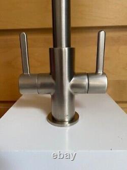 Carron Phoenix Rosolina'j' Spout Brushed Nickel Mono Sink Mixer Tap