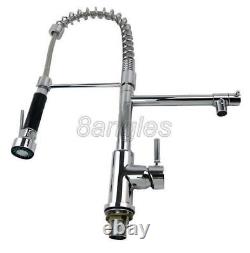 Chrome Commercial & Home Pull Out Spray Kitchen Sink Mixer Tap / Faucet 8sf061