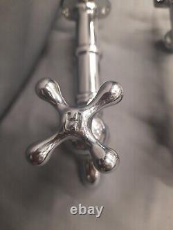 Chrome Wall Mounted Kitchen Taps Ideal 4 Belfast Sink, Fully, Refurbished