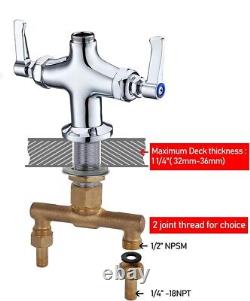 Commercial Heavy Duty Mixer Tap Mono Twin Lever For Restaurant Catering Sinks