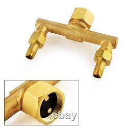 Commercial Mixer Tap Monobloc Brass Dual Lever Heavy Duty Catering Sink Faucet