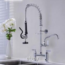 Commercial Pre-Rinse Spray Tap Mounted Sink Mixer Faucet