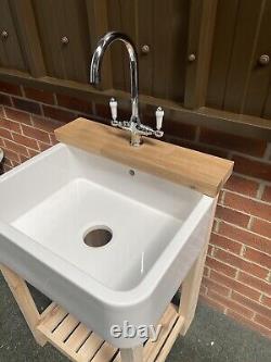 Complete Package Belfast Sink, Unit, Lever Taps & Plug Ideal Kitchen / utility