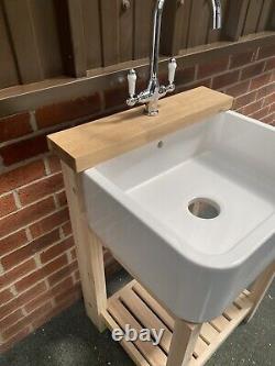 Complete Package Belfast Sink, Unit, Lever Taps & Plug Ideal Kitchen / utility