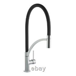 Cookology GIGLIO/BRSH-BK Giglio Pull Out Kitchen Tap Brushed Black