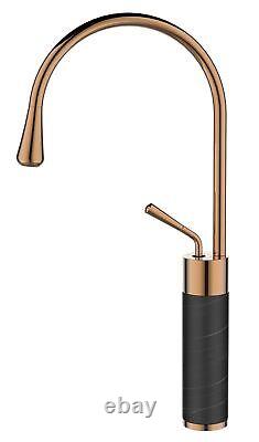 Copper/Black Marble Kitchen Sink Tap Bathroom Basin Mixer Bar Standing Faucet