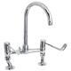 Deva Bridge Kitchen Sink Mixer Tap 6 Inch Lever Handles Chrome